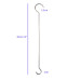 12-Inch Steel S Hooks for Plants, Utensils & Garden Displays (Pack of 5)