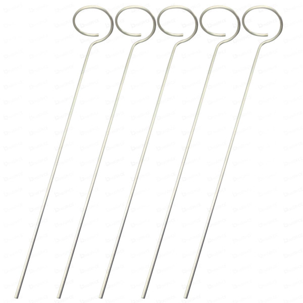 Stainless Steel Plant Support Stakes – 40cm Garden Stem Stand (Pack of 5)