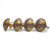 Antique Purple Brass Knobs for Cabinets & Drawers (Pack of 4)