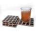 Black Resin Table Coaster Set – Pack of 4 for Tea, Coffee & Dining Table