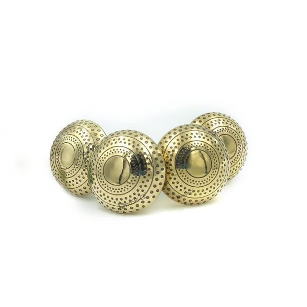 Brass Cupboard Cabinet Door Knobs Drawer Pulls, 38mm – Set of 4