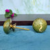 Green Peacock Brass Knobs for Cabinets & Drawer Pulls (Set of 4)