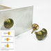 Brass Knobs for Drawers | Pack of 4 | Vintage Vibes | Stylish - Green