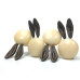 Ceramic Rabbit Knobs for Cabinets & Drawers – Pack of 4 | Decorative Knobs