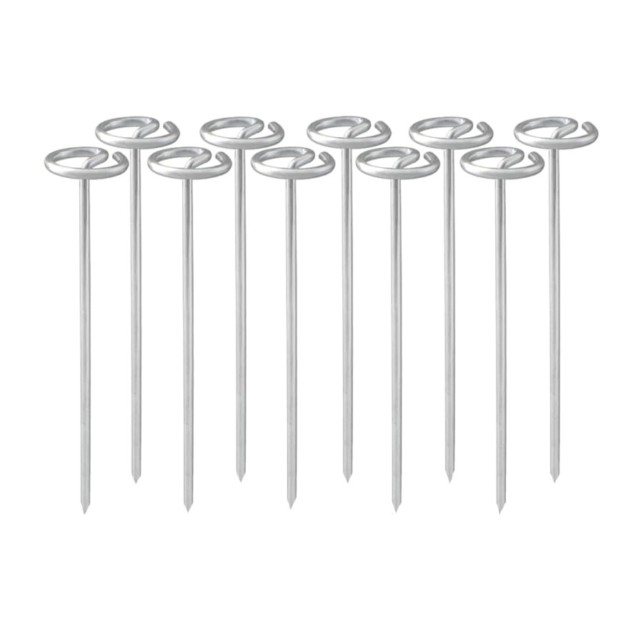 Circle Top Stainless Steel Landscape Staples – Heavy-Duty Garden Stakes – Rust-Resistant (Pack of 10)