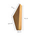 Wooden Triangle Coat Hooks for Wall - Pack of 2, Modern Design for Entryways