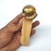 Door Stopper Wedge with Golden Hammered Knob  | Eco-Friendly (Pack of 1)