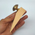 Door Stopper Wedge with Golden Mughal Pattern Knob  | Eco-Friendly (Pack of 1)