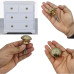 Etched Brass Knobs for Cabinets & Drawers (Set of 2)