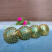 Green Fish Brass Knobs for Cabinet Drawers, and Kitchen Cupboards (Pack of 4)