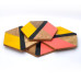 Hexagon Resin Style Tea Coasters with Wooden Texture Design – Set of 4