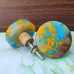 Resin Knobs for Wardrobes & Drawers – Multicolor Decorative Handles (Set of 4)