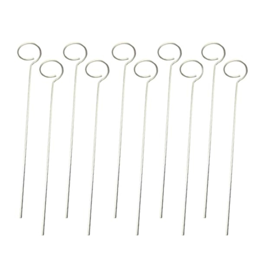 Stainless Steel Plant Support Stakes – 40cm Garden Stem Stand (Pack of 10)