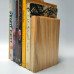 Unique Handmade Book Holder – Wood & Steel Stand for Shelves & Desks