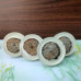 Wood & Resin Knobs for Wardrobes & Drawers – Decorative Pull Handles (Set of 4)